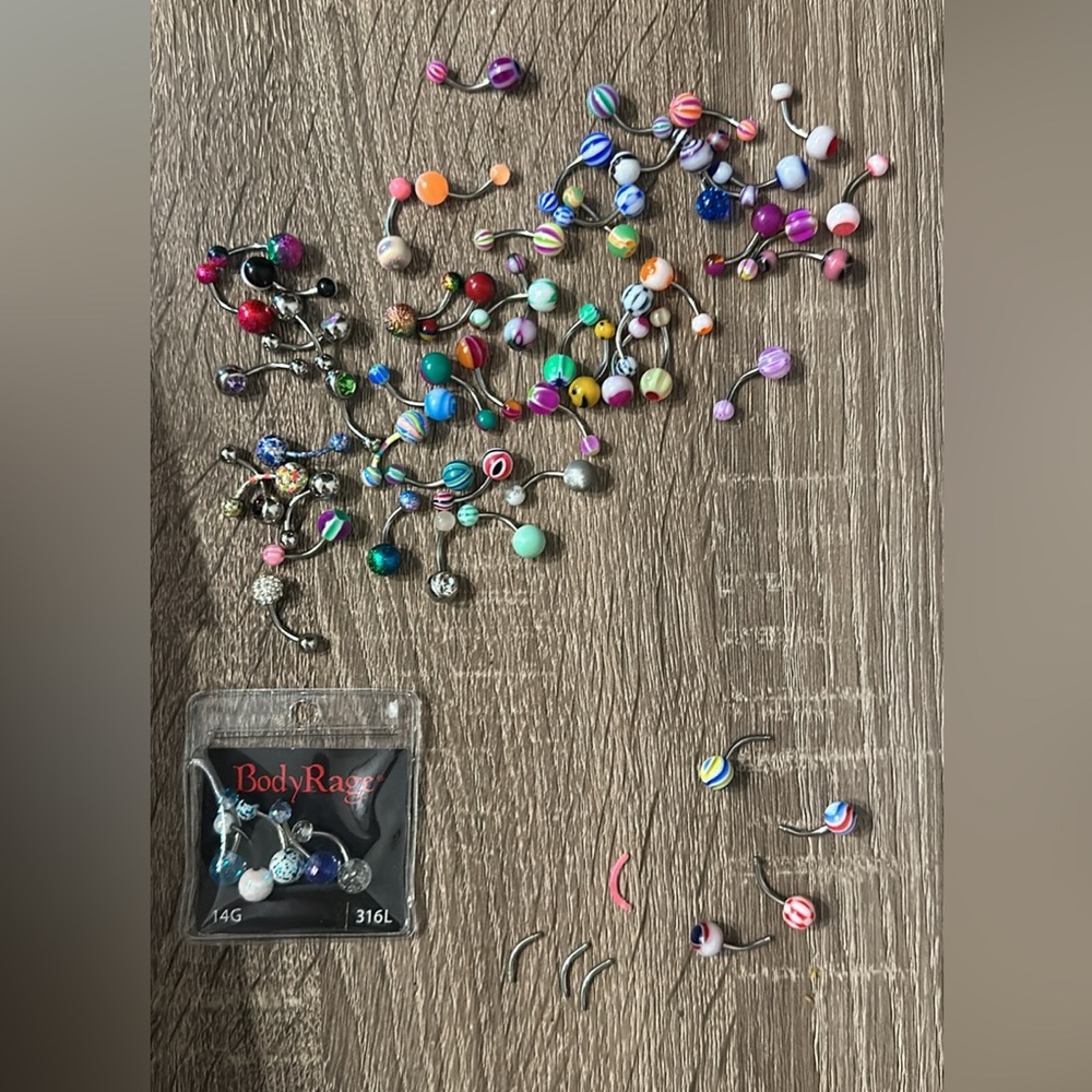 bulk set of belly button rings
